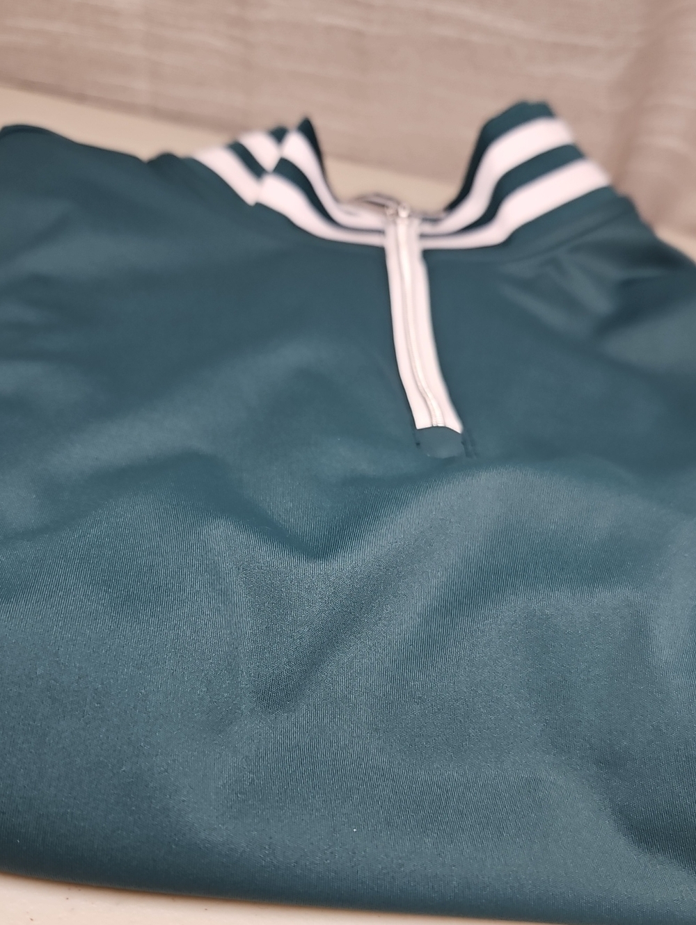 ACEGOLFS Navycore Long Sleeve Golf Shirt Quarterzip UPF50+ Green Small New - Picture 14 of 15